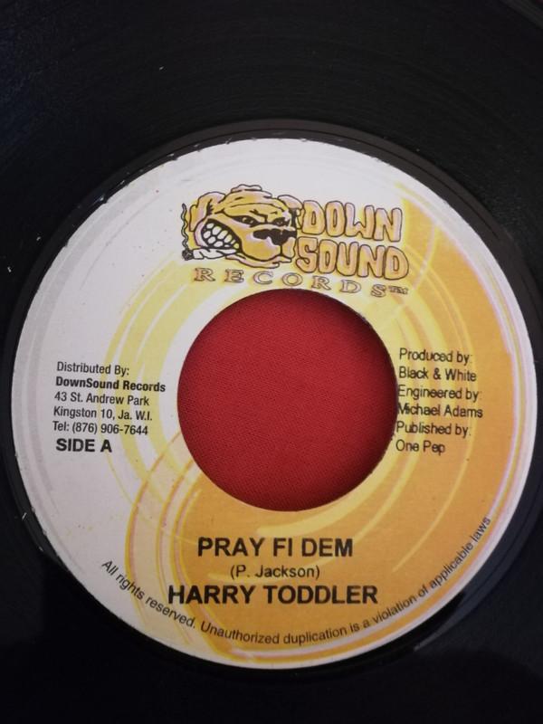 7inch Record HARRY TODDLER - Pray Fi Dem NONE Down Sound Reco Jamaica Reggae, Ska & Dub Used