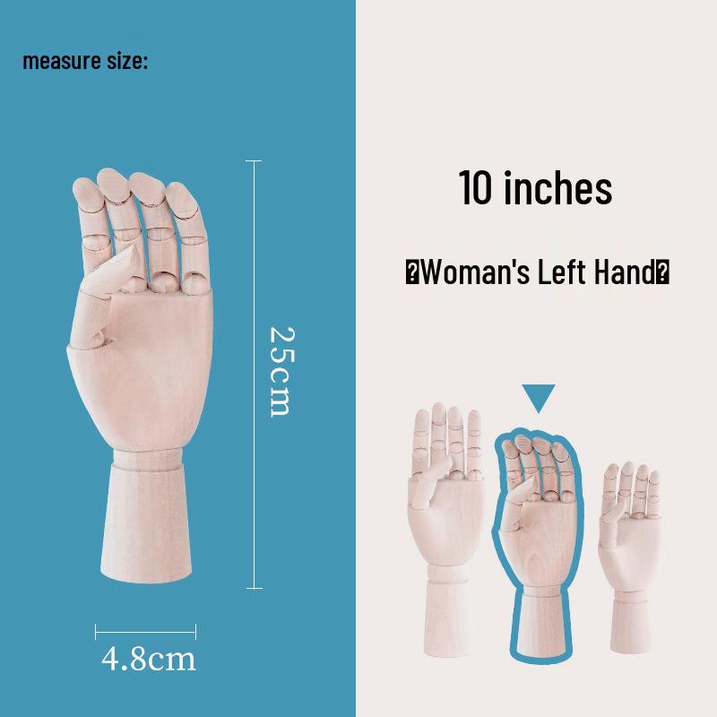 12" (30CM) Wooden Jointed Mannequin - Art Model & Home Decor