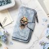 Gothic Demon Skull Print Long Wallet