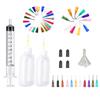 1/5set 30/50ml Transparent Polyethylene Needle Dispenser Dispensing Bottle Needle Tip Etc Works for Rosin Solder Flux Paste