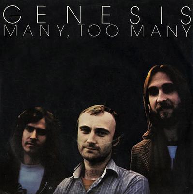 7-дюймовая пластинка GENESIS - Many, Too Many CB315 Charisma 1978 UK Рок Б/У