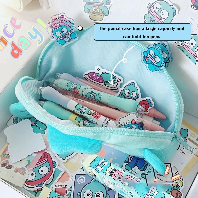 Милый пенал Sanrio Hangyodon Kawaii сумка для хранения косметики большой вместимости школьные канцелярские товары подарок для детей девочек мальчиков