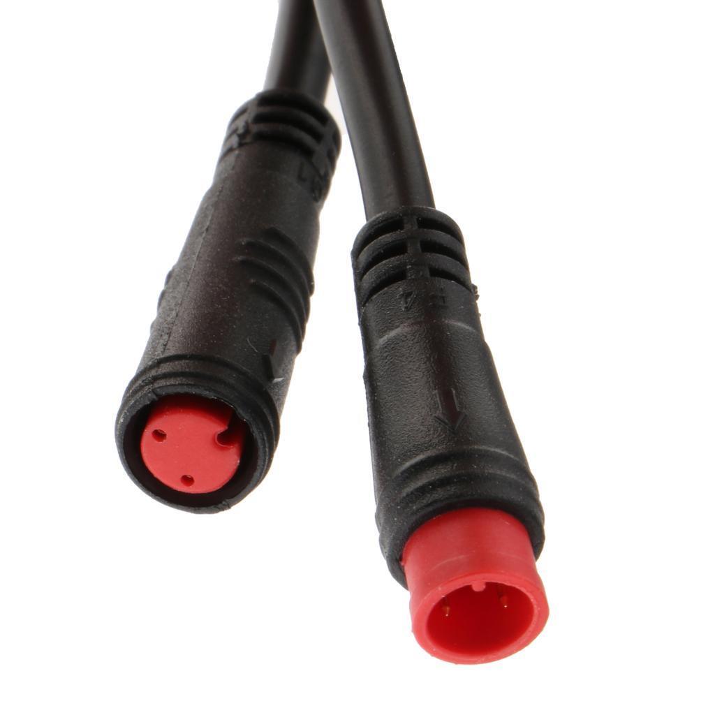 Electric Bike Extension Cable Wire Reliable and Durable 2Pin/3Pin/5Pin/6Pin Plug Connector