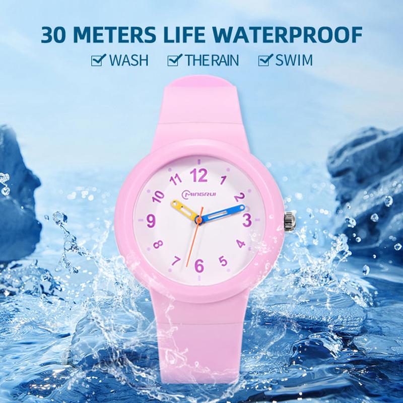 CA03 3-12 Year Old Children's Watch Fashion Simple Sports Comfortable Waterproof High Boys Girls Quality Quartz Watches
