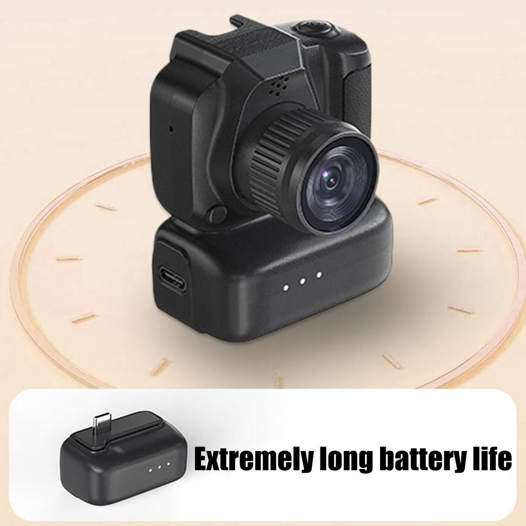 Pocket Sized Digital Camera 1080P 1.3Inch Screen 6 Build In Filters Bag Hanging Decoration for Adventure