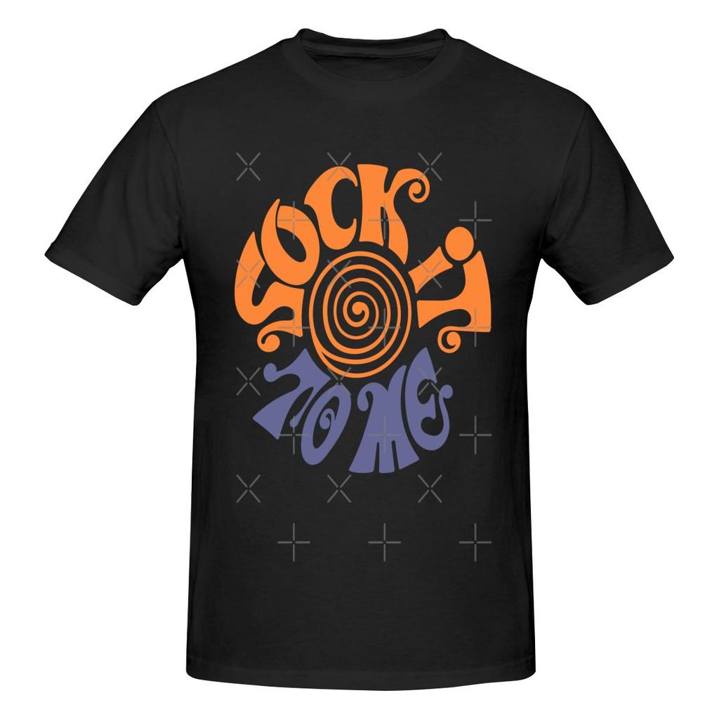 Retro Rock N Roll Swirl Graphic T-shirt