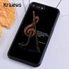 Krajews Деревянные скрипки смычок Музыкальный чехол для телефона для iPhone 17 Air 16 15 14 plus 11 12 13 pro max Plus coque Fundas
