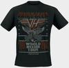 Van Halen 1980 Invasion World Tour Black Vintage Classic Rock Unisex T-shirt