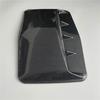 Carbon Fiber Look ABS Car Air Flow Intake Hood Shark Fins Scoop Vent Bonnet Decorative Cover Universal