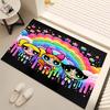 1pc The Powerpuff Girls Print Area Rug - Soft, Washable Non-Slip Indoor Mat, Living Room, Home Office Decorative Rug,Office Decorative