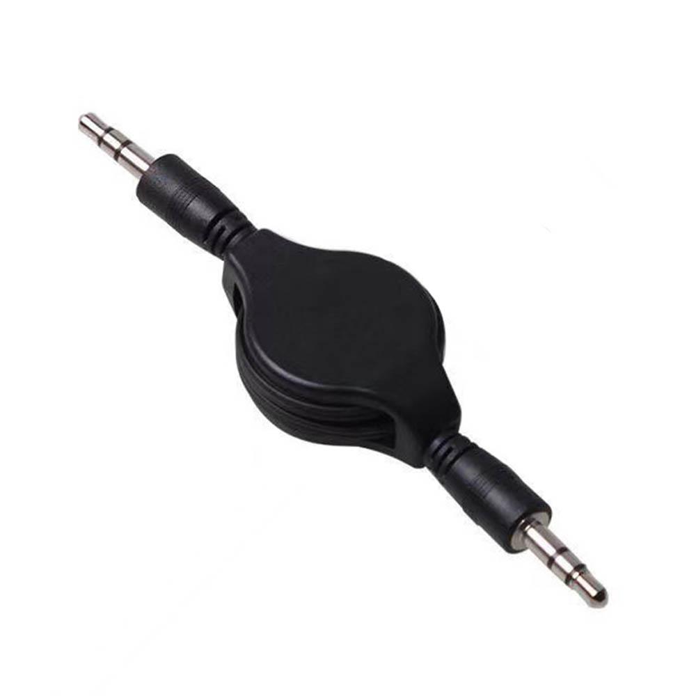 Retractable 3.5mm Male to Male AUX Audio Cable 80cm Stereo Auxiliary Cord for Car Vehicle Phone GPS MP3 MP4 Stereo Speaker