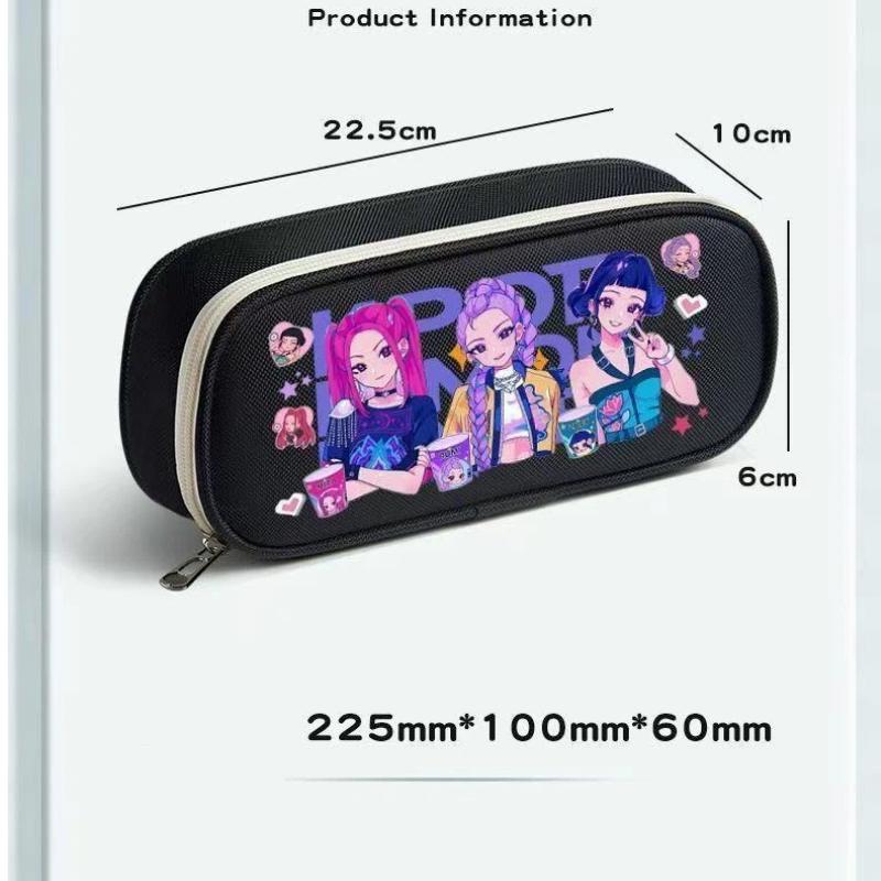 K-Pop Witch Girl Group Pencil Case—Cute, Large-Capacity Children's Stationery Case, Cartoon-Themed Multifunctional Pencil Case for Students