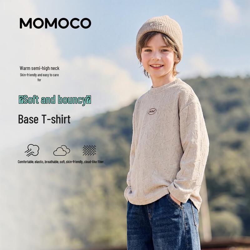 MOMOCO Мужская зимняя термофутболка с длинным рукавом и флисовой подкладкой