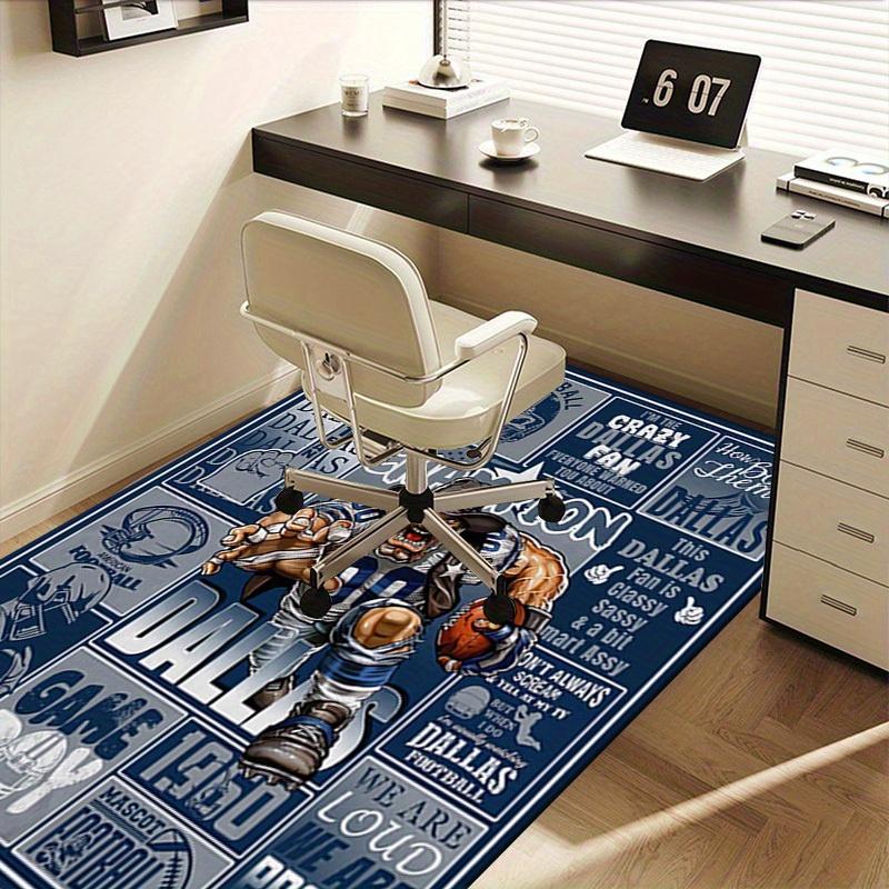 Office Carpet Dallas Football Fanatic Couch Rug, Chair Mat Protection
