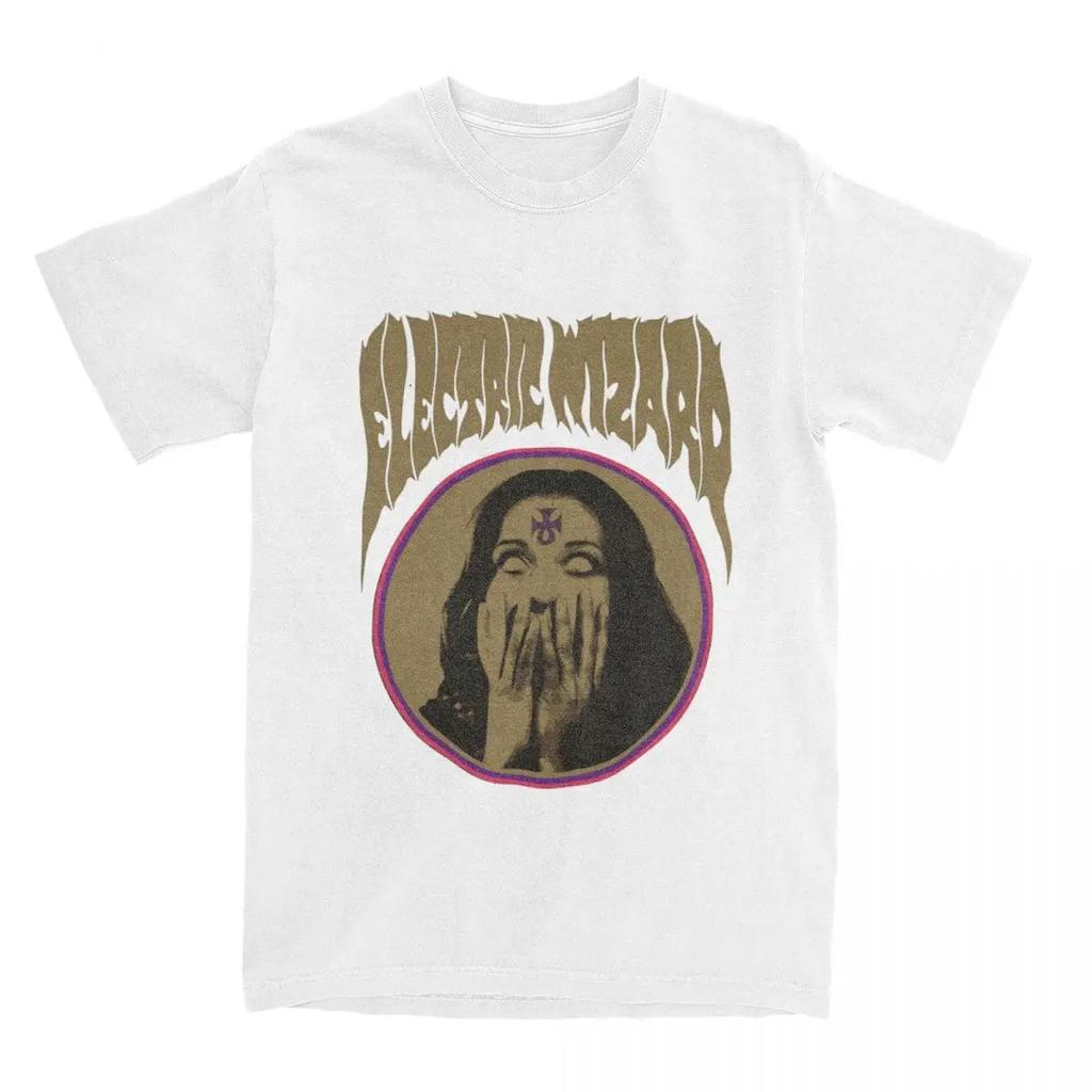 Funny Electric Wizard T-Shirts Men Women's  Stoner Doom Metal Band Tees Shirt New Arrival Clothes Women's Clothing
