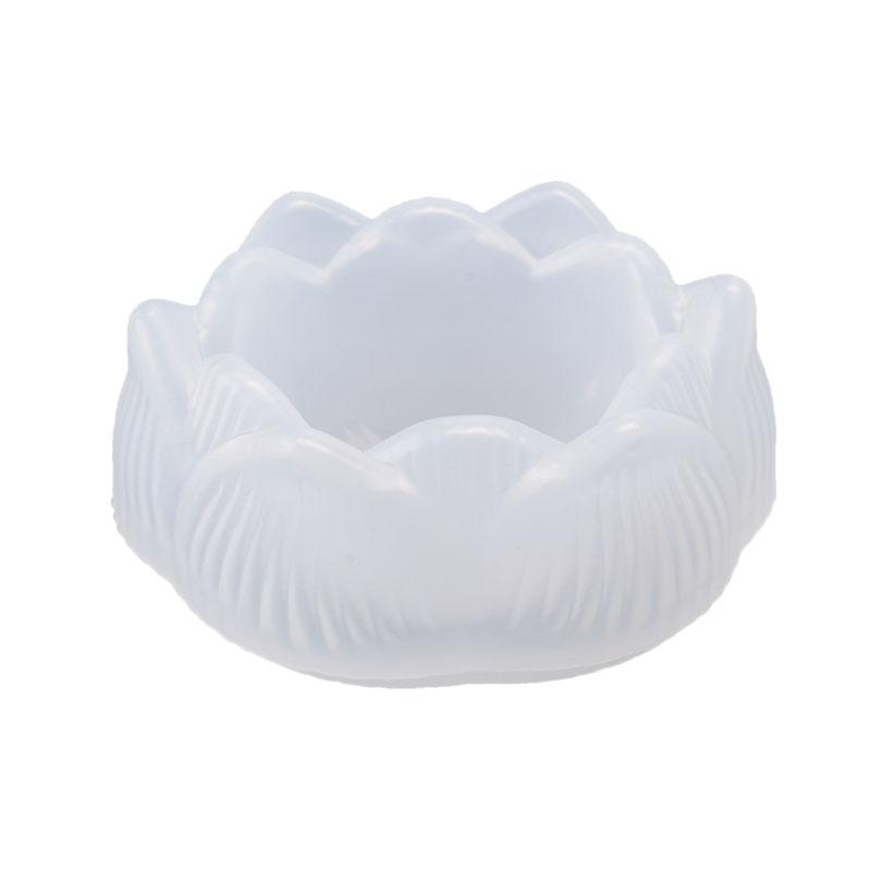 Силиконовый подсвечник лотоса, пепельница, форма для изготовления восковой смолы, эпоксидная форма для литья