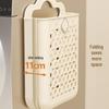 Wall-Mounted Foldable Laundry Hamper: Large Capacity Dirty Clothes Storage Basket for Bathroom and Household Use.