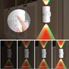 Colorful Gradient Motion Sensor Night Light Rechargeable RGB Gradient Wall Lamp  Hallways