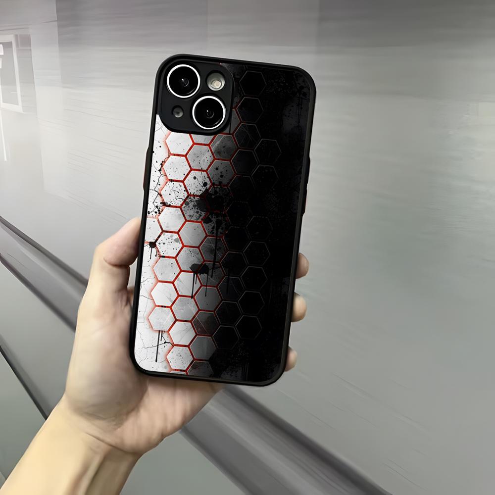 Чехол для телефона из углеродного волокна и кованого углеродного волокна Для iPhone 17 16 15 14 13 12 Pro Max Xr Air Plus Черный жесткий чехол с ощущением кожи