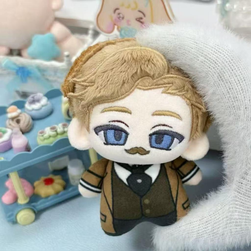 10cm Sherlock Holmes Plush Doll Pendant Printed Cotton John·H·Watson Stuffed Toy Backpack Dolls Fans Collect Birthday XMAS Gift