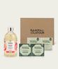 Sabon Жидкое мыло и Марсельское мыло 5-предметный подарочный набор (персик)