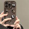 Cute Fun 3D Ball Coffee Silicone Phone Case For iPhone 11 13 12 14 15 16 Pro Max 12 13 14 15 16 Pro Korean Cartoon Cover