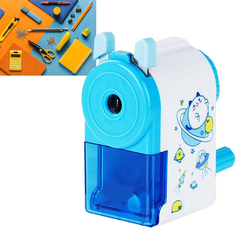 Rotating Pencil ener Cute Portable Efficient Hand Crank Manual Pencil ener for Students