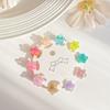 Transparent Mini Hair Claw Hair Clip Flower Mini Hair Claw Retro Star Hair Crab Clip  Women