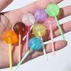 Playful Candy Lollipop Pendant Simulation Food Lollipop Keychain Phone Lanyard  Jewelry Gifts