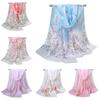 Thin Chiffon Scarf Floral Printing Shawl Silk New Beach Scarves