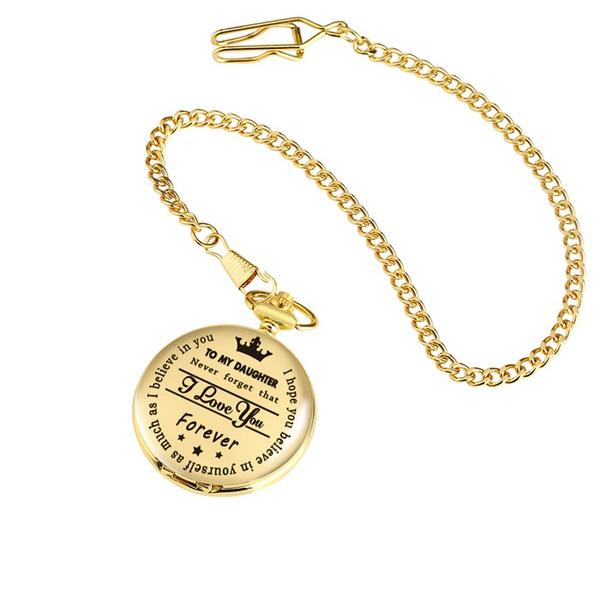 Стимпанк Полный Хантер Золотой/Серебряный/Черный Кварцевый Аналоговый Сплав Моей Дочери Карманные часы/Моему СЫНУ Карманные часы Подвеска Цепочка Часы с Римскими цифрами