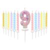 Macaron Colored Ball Threaded Candle Set Birthday Candle Decoration