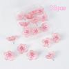 10/20/30Pcs 3D Board Push Pin DIY Pink Flower Push Pins Portable Decorative Studs  Stationery