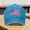 Patriotic USA Flag th of July Washed Baseball Cap  Fitted Retro Sun Trucker Hat Spring Women Unisex Running Hippie Baseball Caps