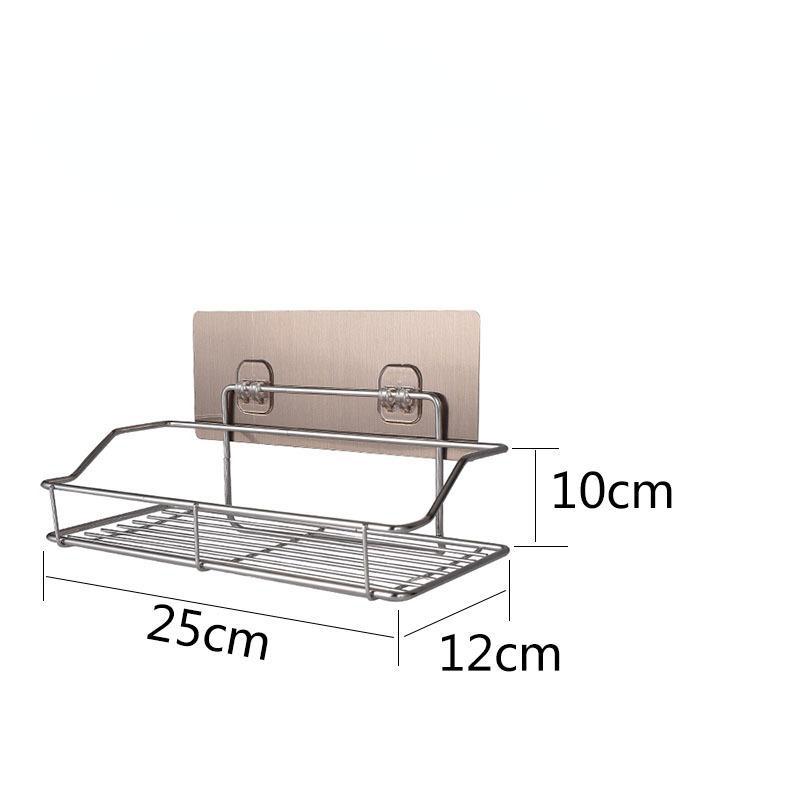 Полка для хранения ванной из нержавеющей стали Кухня Ванная комната Туалет Настенная полка для хранения