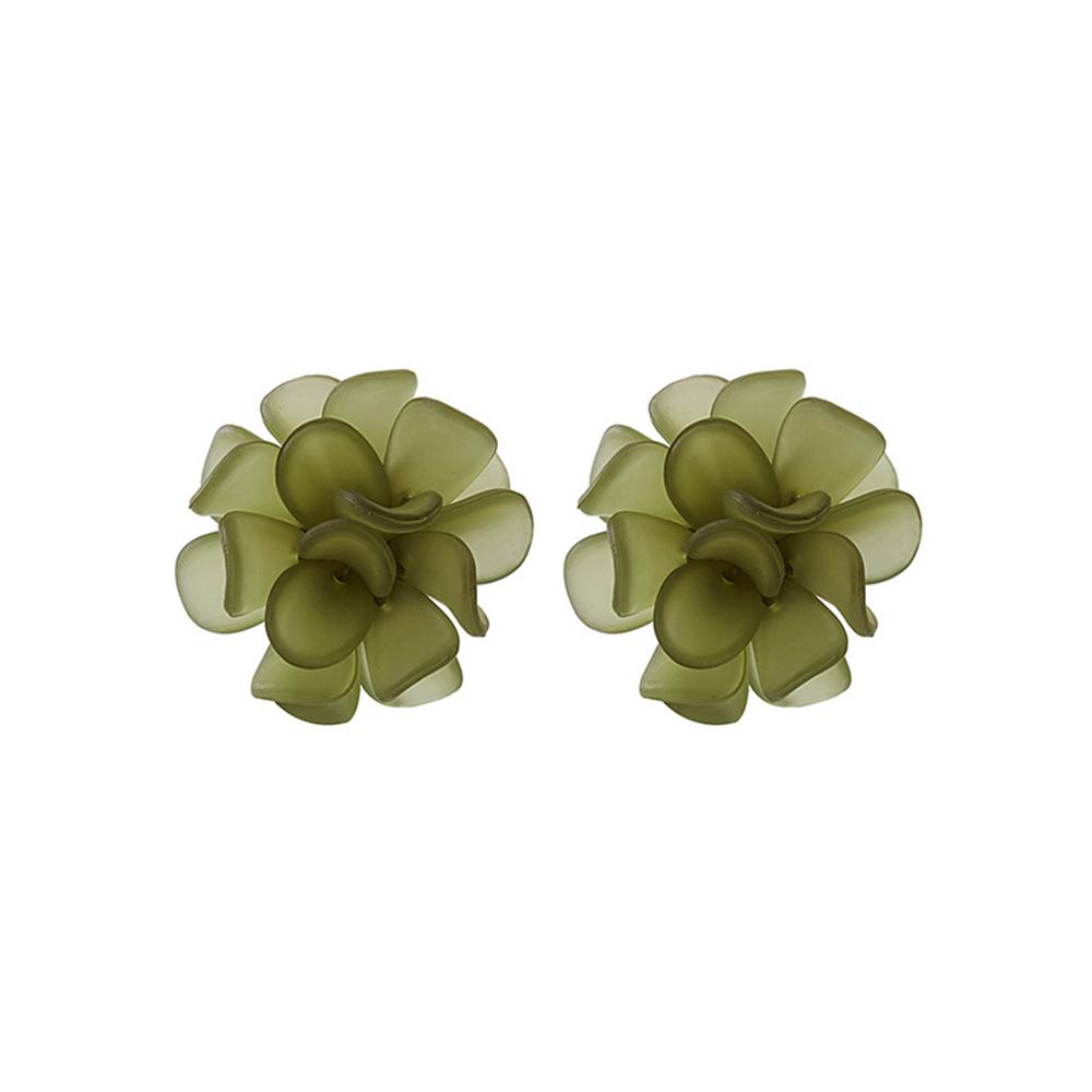 Summer Resin Women Korean Sweet Stud Earrings Flower Earrings Women Jewelry Acrylic Flower