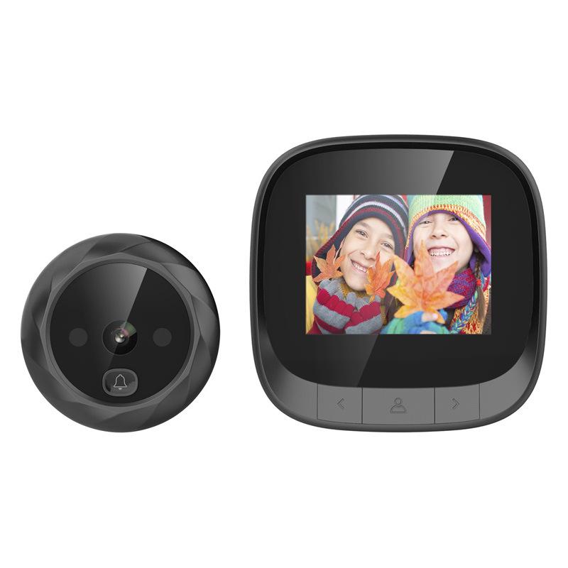 DD3 2.4" LCD Screen Electronic Door Viewer Bell IR Night Door Peephole Camera Photo Recording Digital Door Camera Smart Viewer