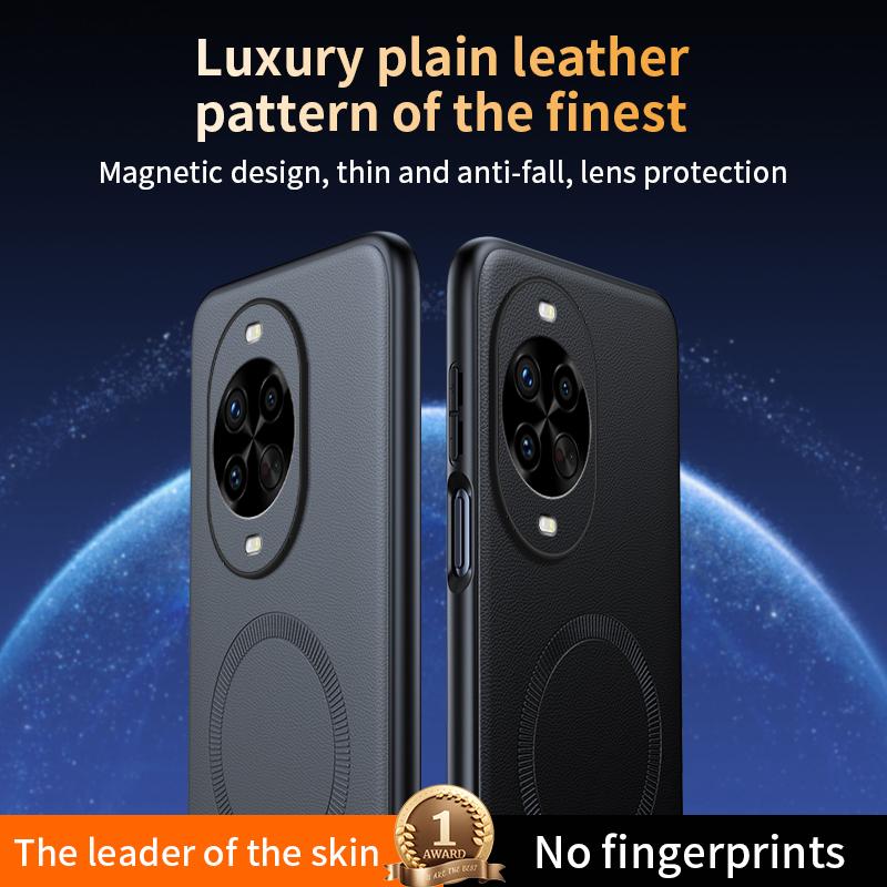 Для Huawei Nova 14 Pro Чехол Магнитная Кожаная Защитная Крышка Для Huawei Nova 14 Pro Высококачественный Не оставляющий отпечатков пальцев Нескользящий PC+TPU