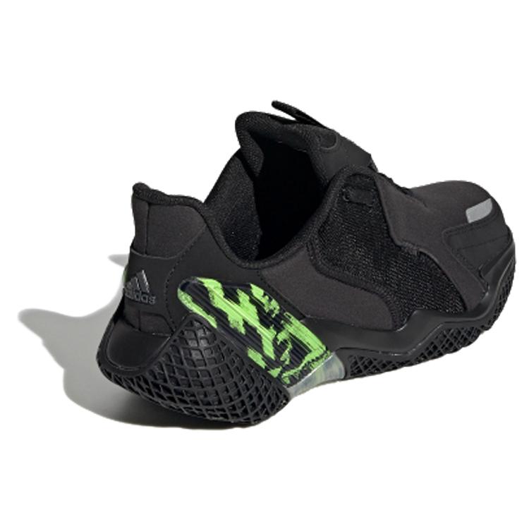 adidas 4Uture RNR J Износостойкие Низкие Детские Беговые Кроссовки Черно-Зеленые Подростковые EG1777