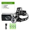 Rechargeable LED Headlamp White Laser Powerful Headlight 3000M Long Shot Hand Lamps High Power Head Flashlight Fishing Lantern