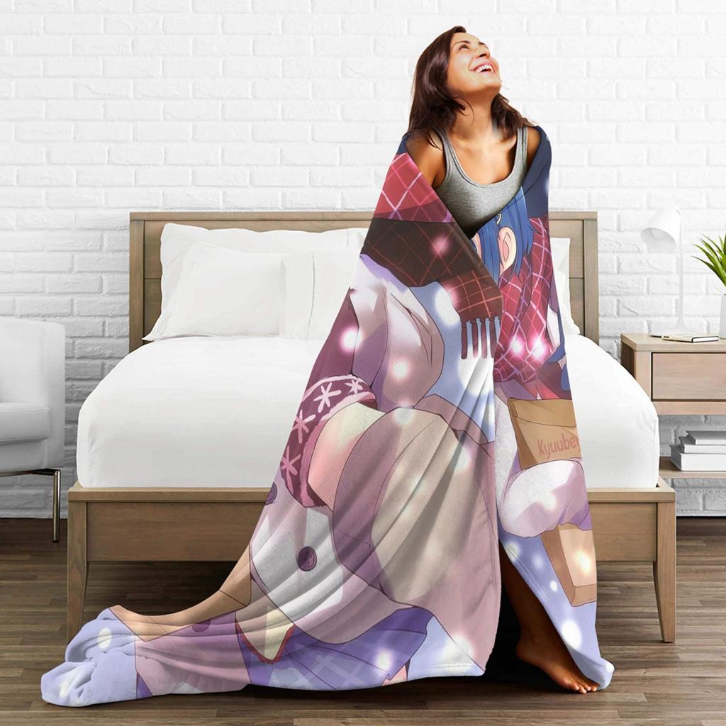 Mahou Shoujo Puellas Magis Madokas Magicas Blankets Sayaka Miki Flannel Awesome Warm Throw Blanket for Coverlet Textile Decor
