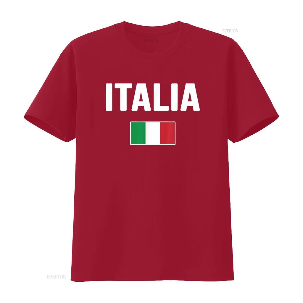 Италия Итальянский Флаг Italia Сувенир Футболка винтажная Стиранная Мягкая Универсальная Дышащая уличная мода Унисекс Стильная дизайнерская одежда