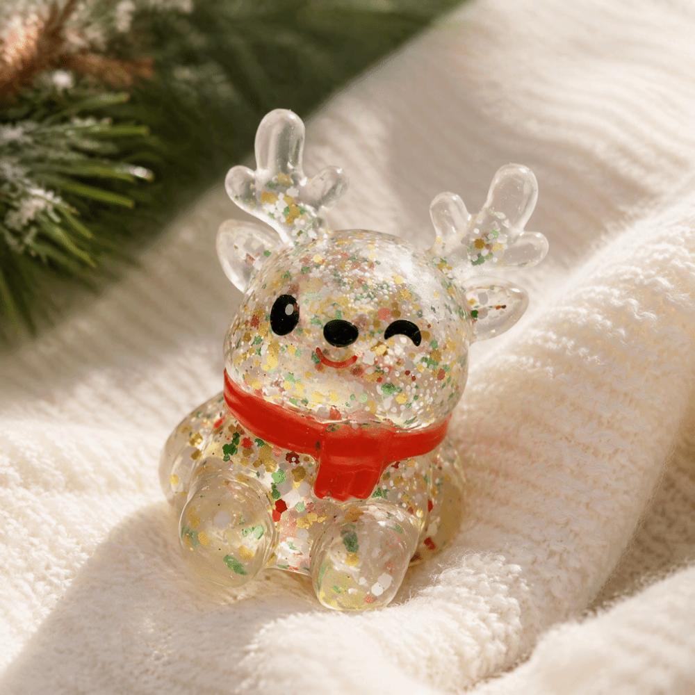 Slow Rising Christmas Squishy Toy Glitter Sequins Stress Relief Toy New Fidget Squeeze Toy Unisex