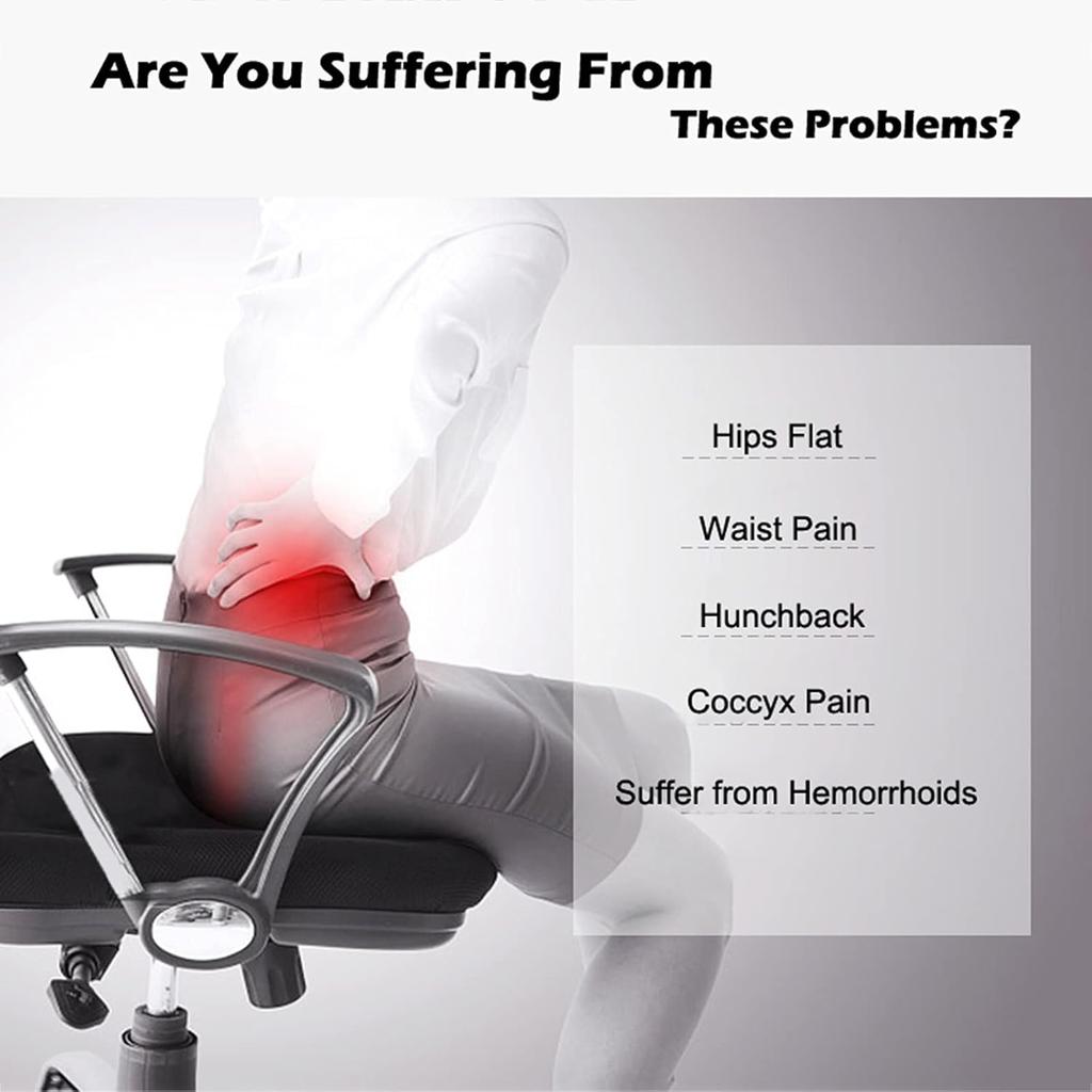 Гель-пена с эффектом памяти U-förmiges Sitzkissen Massage Auto Bürostuhl für lang sitzende Steißbein Rücken Steißbein Schmerz linderung Gel