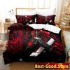 3D Printing Game BlazBlue Bedding Set Single Twin Full Queen King Size Bed Set Adult Kid Bedroom Duvetcover Sets Home Textiles