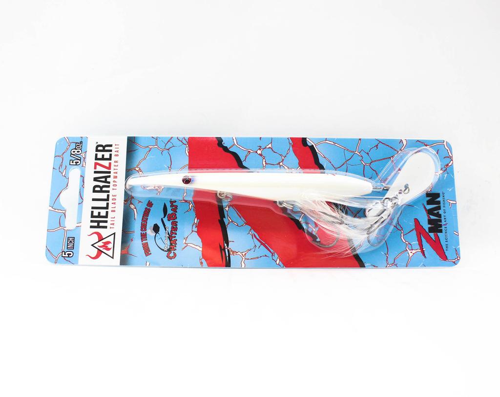 Zman Hell Raizer Tail Blade 5 Inch Sinking Lure Snow (3451)