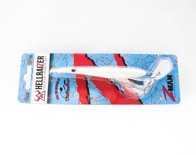 Zman Hell Raizer Tail Blade 5 дюймов Тонущая приманка Снег (3451)