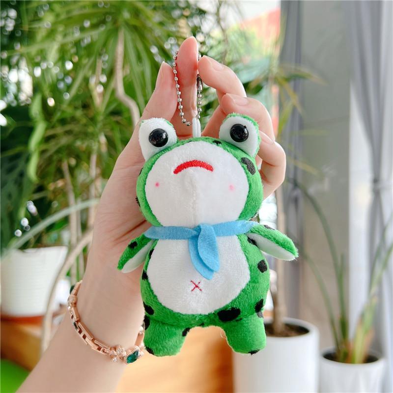 Adorable Long-legged Frog Plush Toy Keychain Soft And Cuddly Animal Accessory