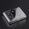 Personalized Men's 20-Capacity Engraved Metal Cigarette Case - Creative and Anti-Pressure Design