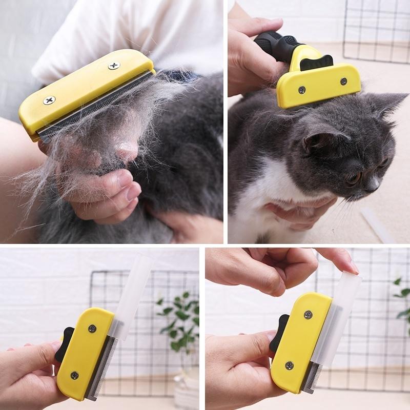 Расческа для собак/кошек, расческа для удаления волос, нож для расчесывания, щетка для удаления шерсти домашних кошек, чистящие средства для домашних животных